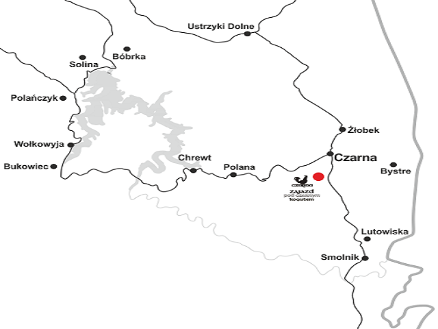 Pod Czarnym Kogutem Bieszczady, tempo libero, escursioni in montagna